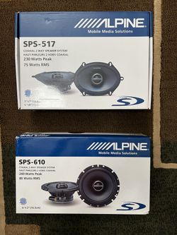 NEW ALPINE SPEAKERS