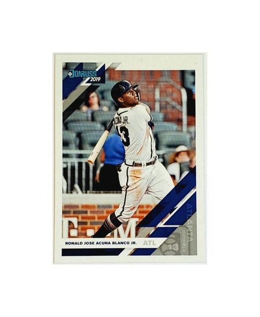 RONALD ACUNA JR VARIATION "FULL NAME" 2019 DONRUSS #87 BRAVES ROY, MVP
