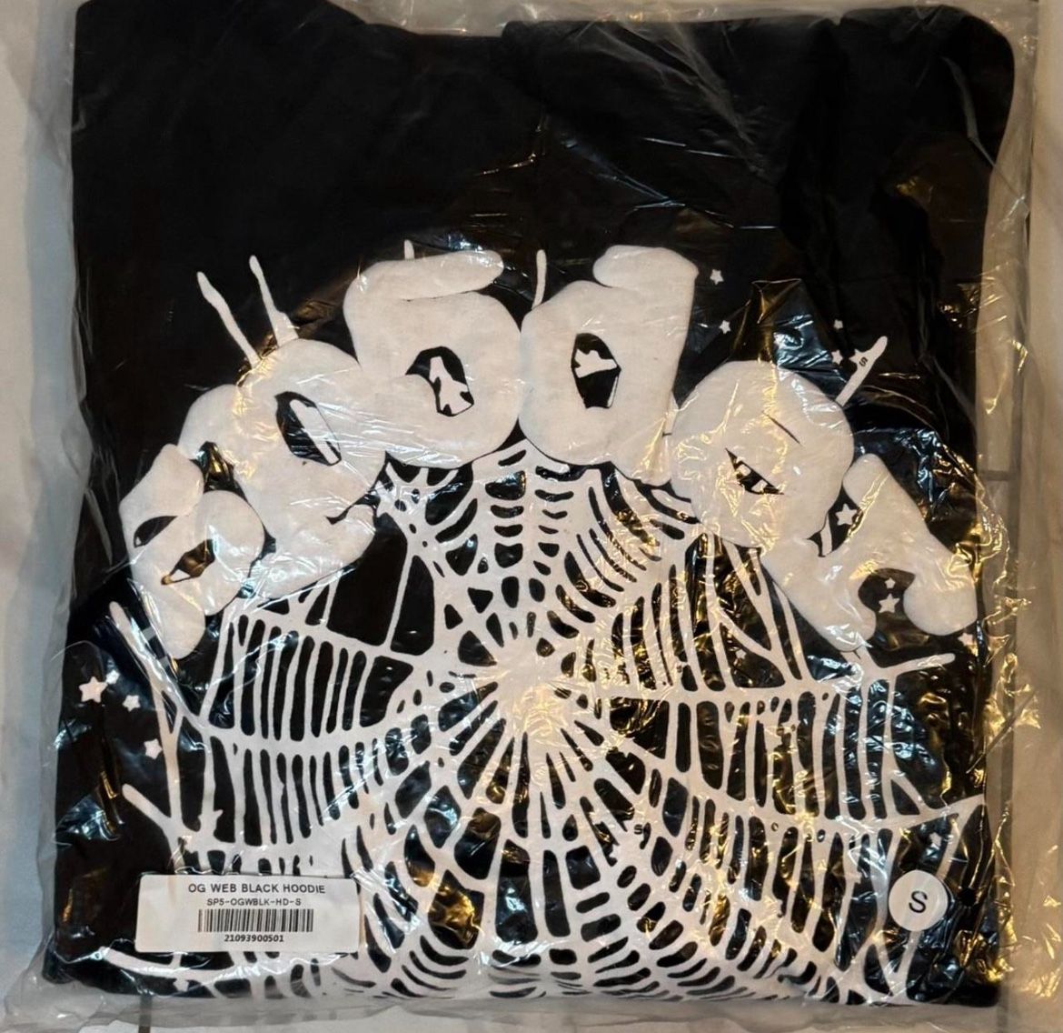 Sp5der Hoodie Black And White Web