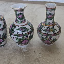 Asian Flower Bud Vases