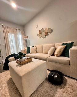 Couch and table