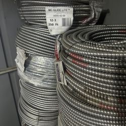 12/3 MC Wire 250ft Metal Clad Electric Cable 