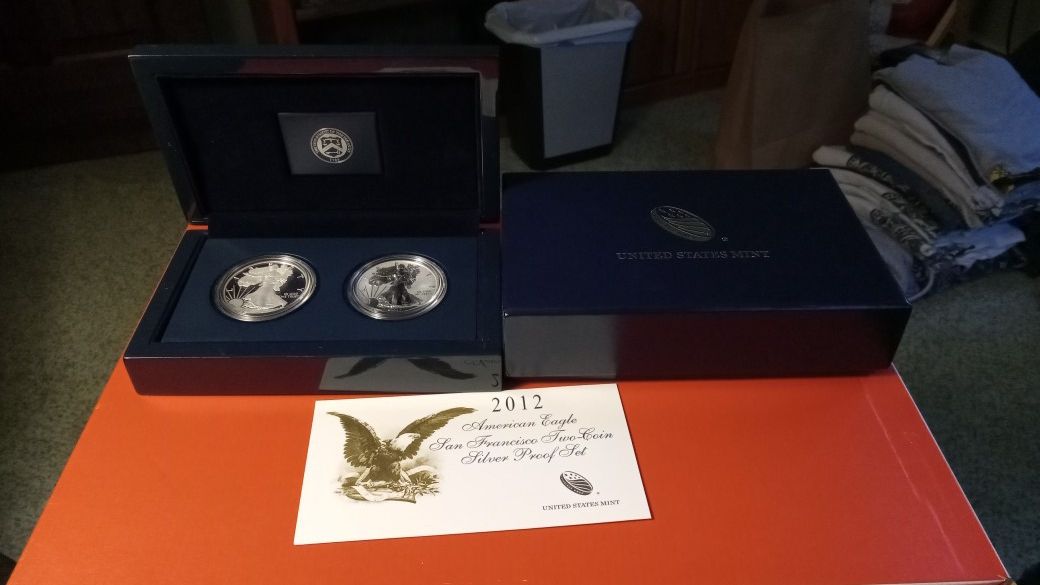 2012-S American Eagle Proof Set Reverse Proof & Ultra Cameo Proof Both San Francisco Mint