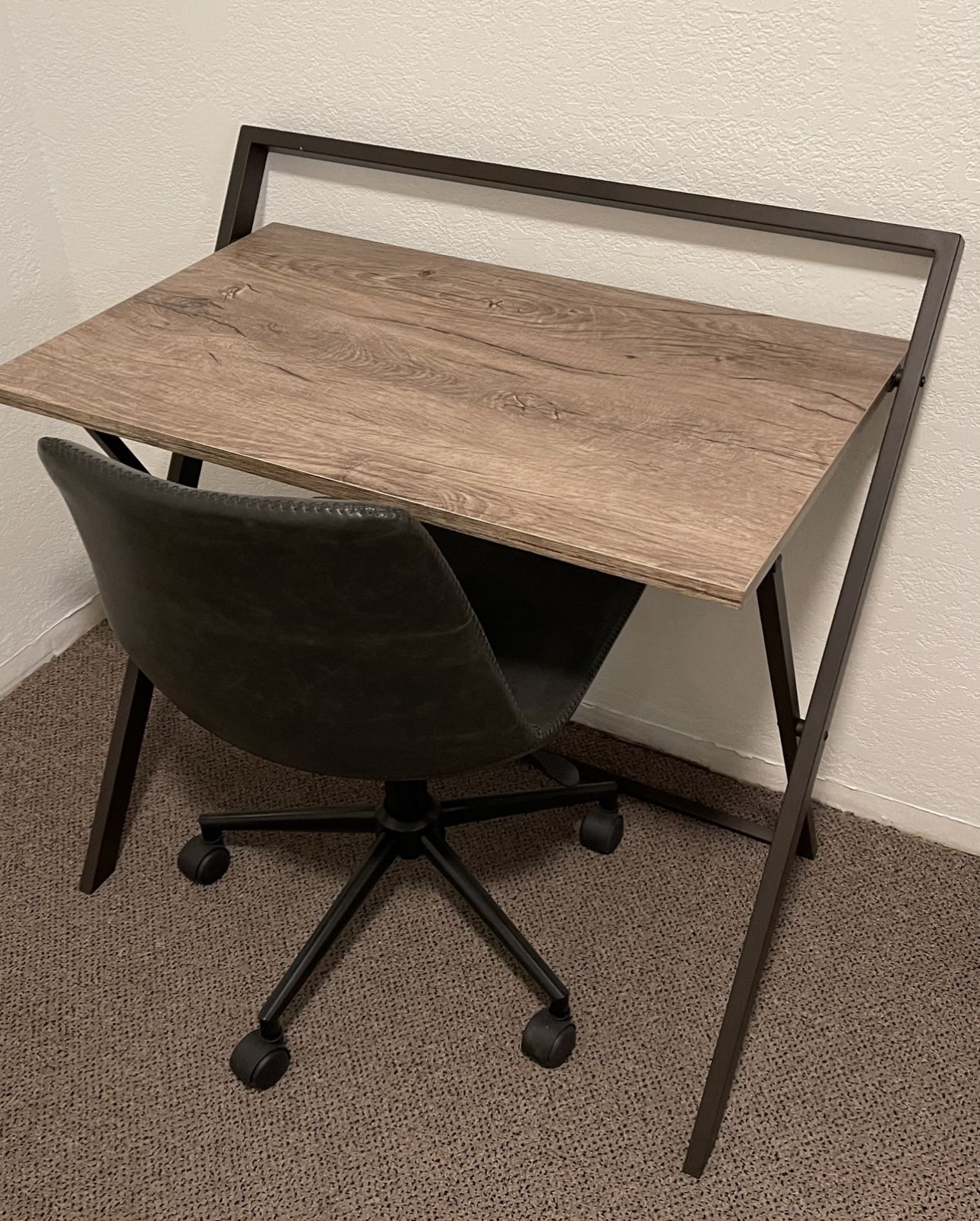 Foldable Gray Desk w/o Chair