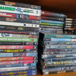 collection of different DVD - 70 pcs. Mostly like new. Some brand new. Action, family, thriller, detective...