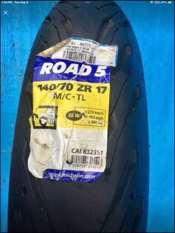 Michelin Road 5 Rear Motorcycle Tire 140/70 ZR17