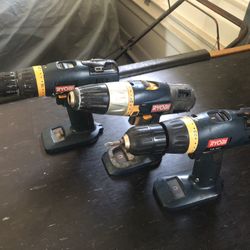 Ryobi Drills and Chargers