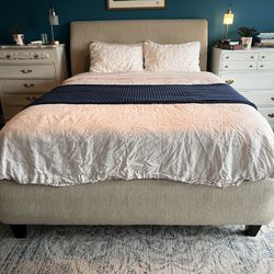 Fabric Queen Bed Frame