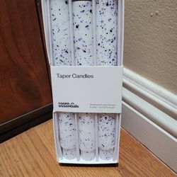 RIOM ESSENTIALS TAPER CANDLES! UNSCENTED! BRAND NEW IN BOX! CUTE!