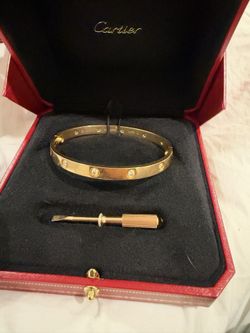 Cartier 10 diamond love bracelet size 19