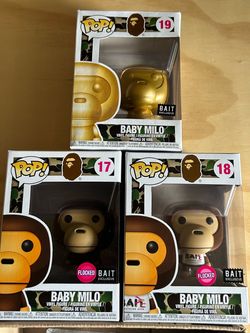 BAPE Baby Milo Set of 3 BAIT Exclusive Funko Pop