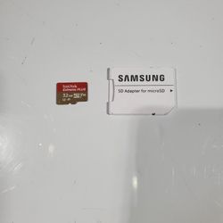 32GB MicroSD Card + Adapter