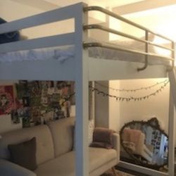 Loft Bed In White