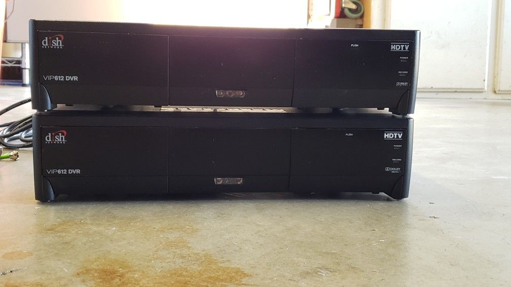 Lot of 2 Dish Network VIP 612 HDTV Dual Receiver DVR for Sale in Corona