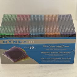 CD/DVD Colorful Case 50 Pack NEW