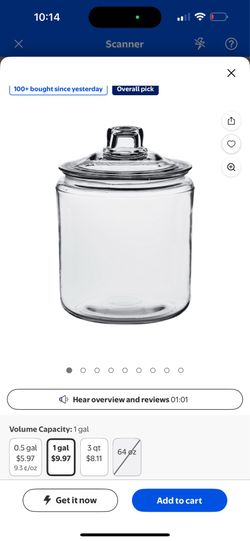 Glass jars