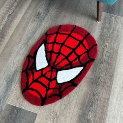Custom Spiderman Handmade Marvel DC Batman Ironman Comic Book Collector Action Figure Tufted Rug Mat Floor Home Decor Carpet Anime Red Pokemon Starwar
