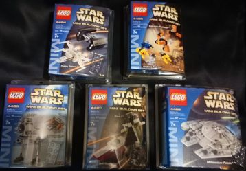 Star Wars LEGO Mini Building Sets: 4484, 4485, 4486, 4487 & 4488
