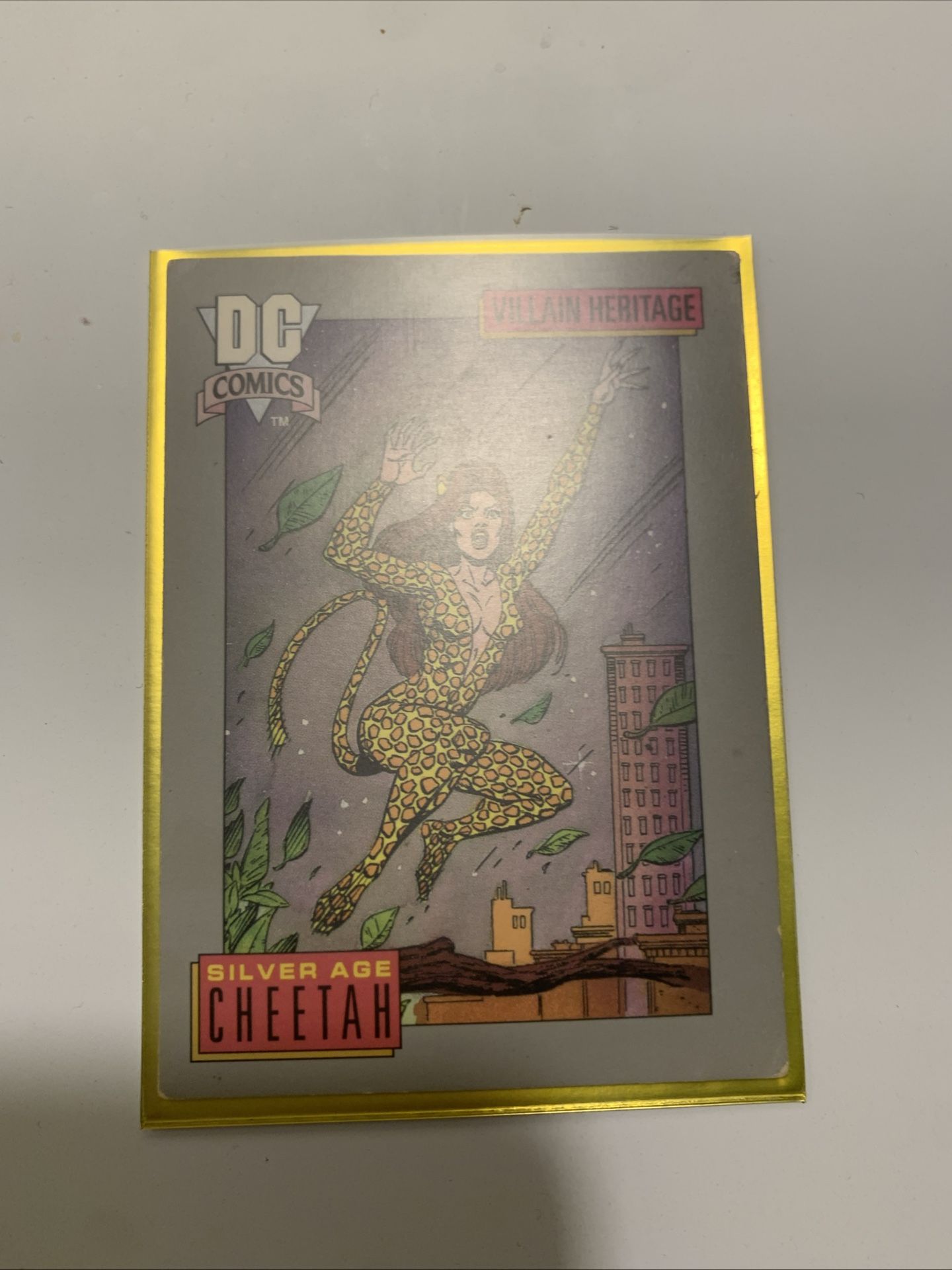 Sliver Age Cheetah Trading Card 1991