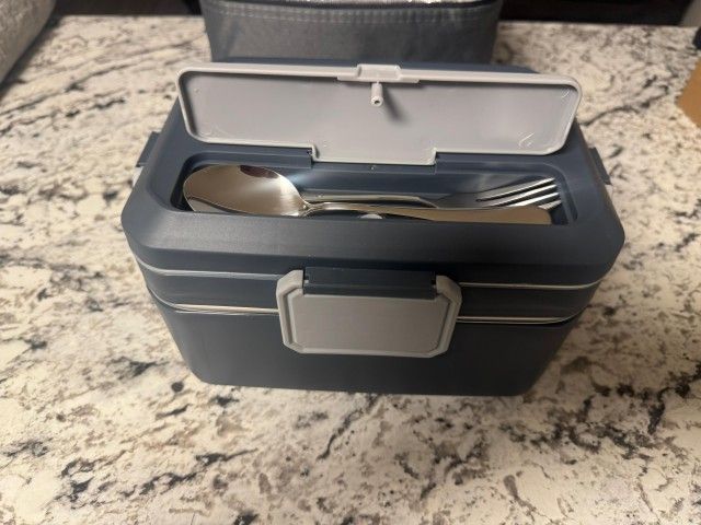 Electric Lunch Box For Adults, 90w 3.5L 2-Layer Portable Food