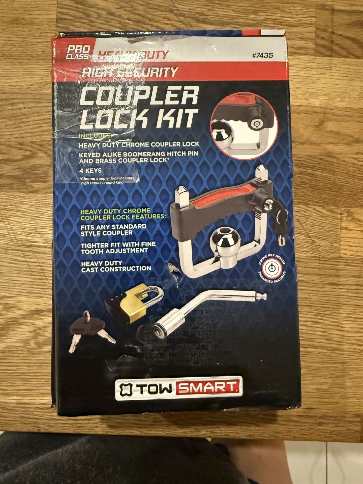Towsmart Heavy Duty Security Coupler Lock Kit