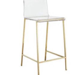 Acrylic Modern Mason 26'' Counter Bar  Stool. Retails $246