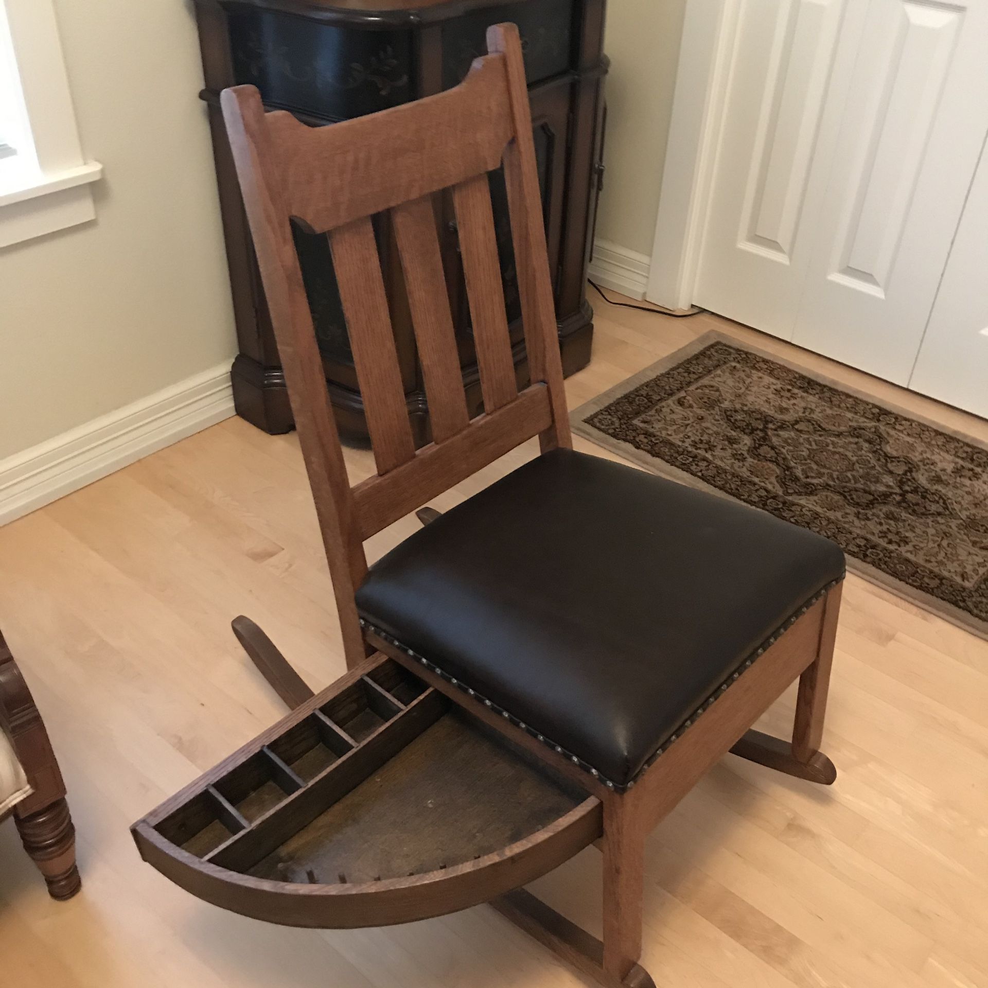 Antique Mission Sewing Chair