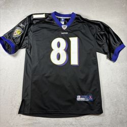 Reebok  Field NFL Baltimore Ravens #81 Size 56 Anquan Boldin Jersey Black #1580