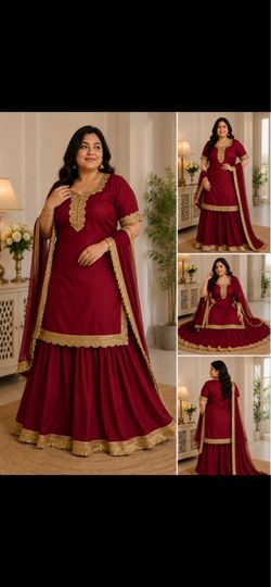 Women’s  Ghagra Kurti Set with Dupatta XL(44)