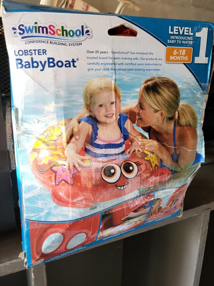 Baby Lobster Boat And Pirates 3 Ring Pool
