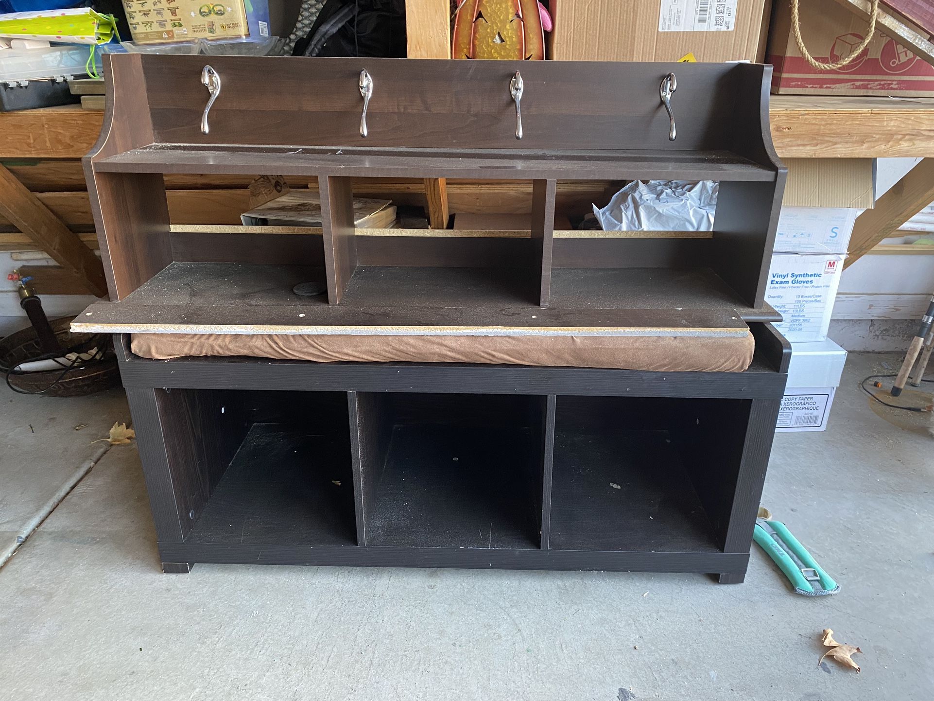 Entry Way Bench And Shelving 