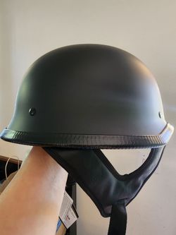 German style Large half head matte helmet