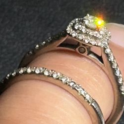 Bridal set engagement wedding band
