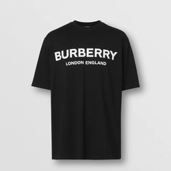 Burberry Logo Black Cotton T-Shirt - SIZE M - AUTHENTIC!
