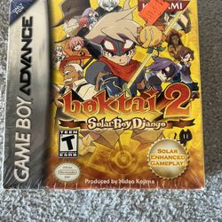 Boktai 2 solar Boy Django Nintendo Gameboy advance Brand New Sealed