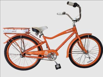 Orange Felt Beach Cruiser 3 Speed