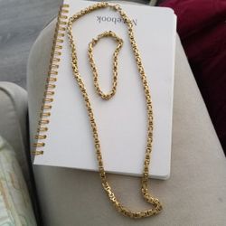 Man Cadenas Y Pulcera Set 