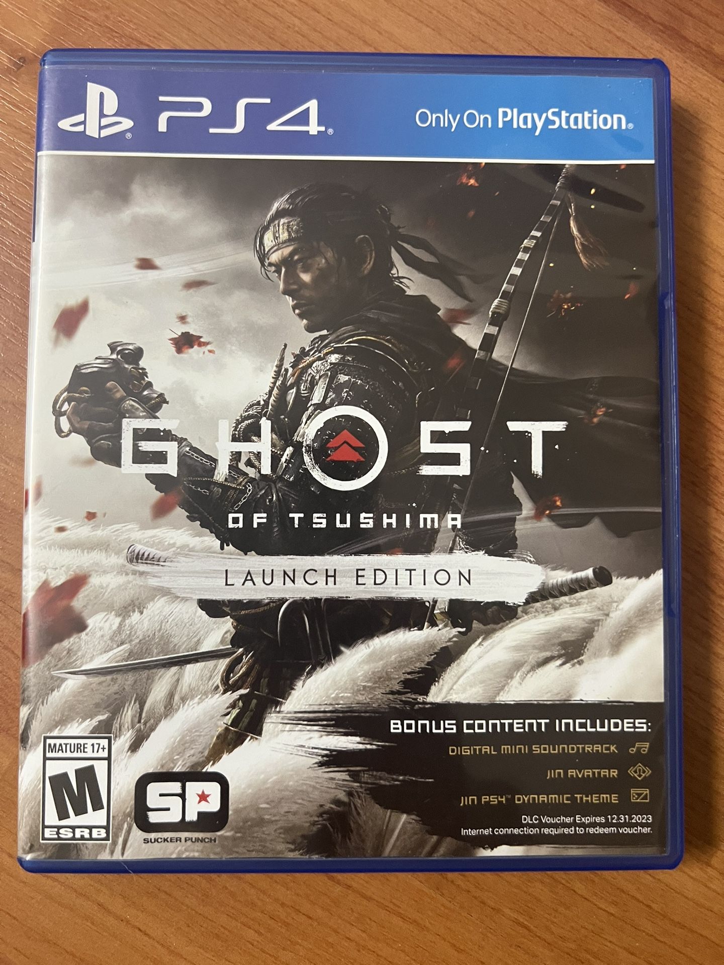 PS4 Ghost Of Tsushima Video Game (CIB) $20