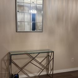 Entryway Table & Mirror 