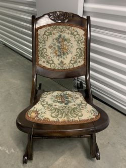 Antique Folding Rocking Chair