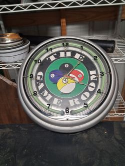 Game room clock 18 inches