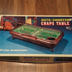 Vintage Waco Auto Shooter Craps Gambling Table Automatic Dice Roller Working CIB