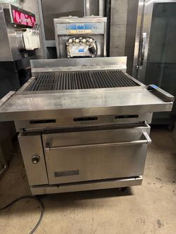 American Range Commercial Charbroiler with Oven Base