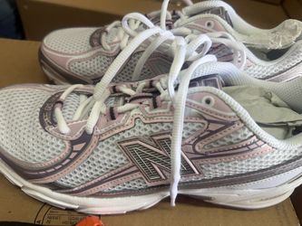 New Balance Running Sneakers White Pink Unisex