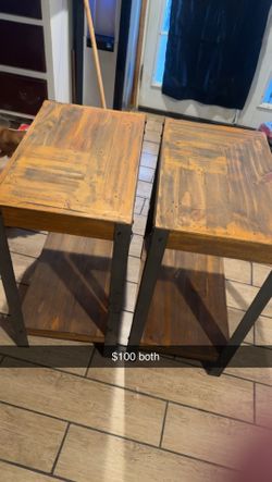 Two. End tables.