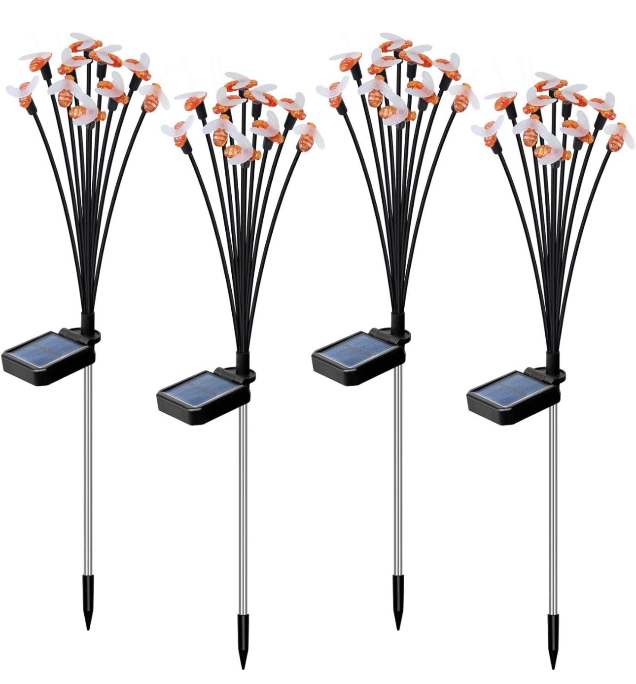 4pcs Solar LED Firefly Garden Light, New