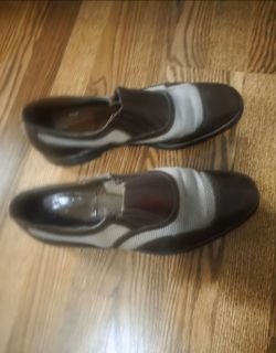 Used 1940s 2 tone men's Spectators Mesh Shoes