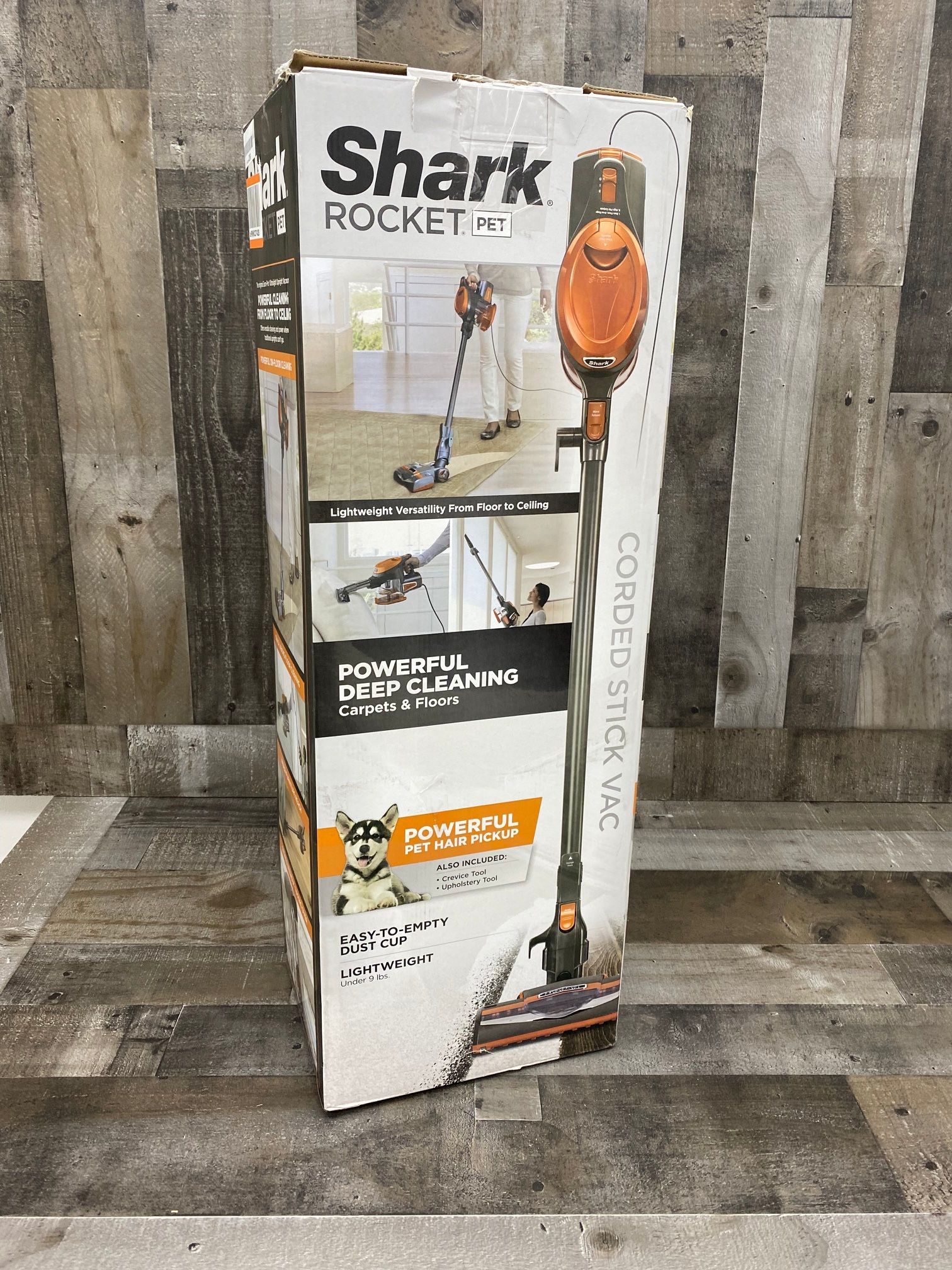 Shark Rocket Ultra-Light Corded Bagless Vacuum for Carpet and Hard Floor Cleaning with Swivel Steering