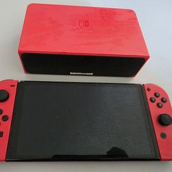 Nintendo Switch Oled Mario Edition With 8bit Controller 