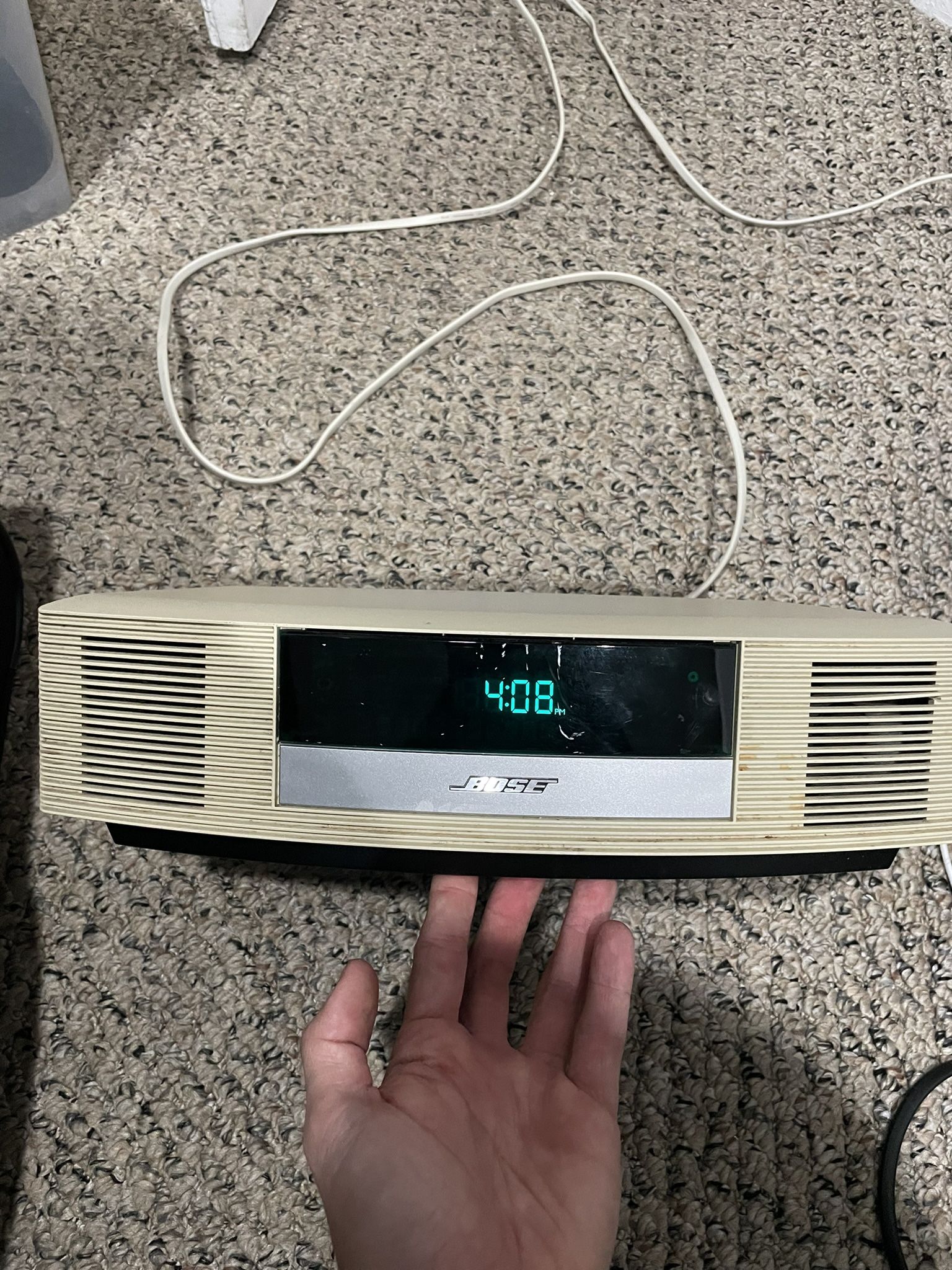Bose Wave Radio II AM/FM Alarm Clock Speaker Stereo AWR1B1 TESTED no Remote